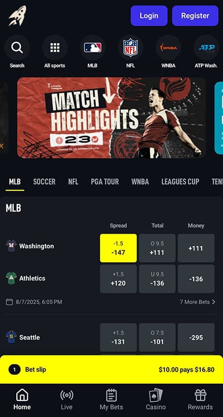Native betting experience